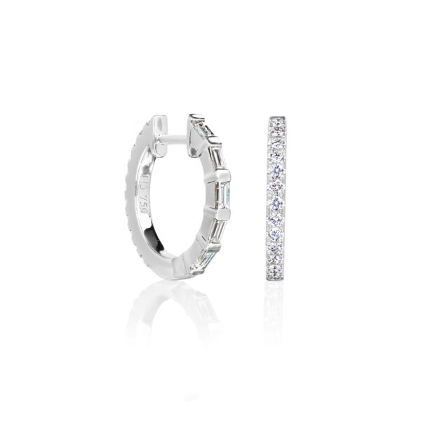 Diamond Hoop Earrings